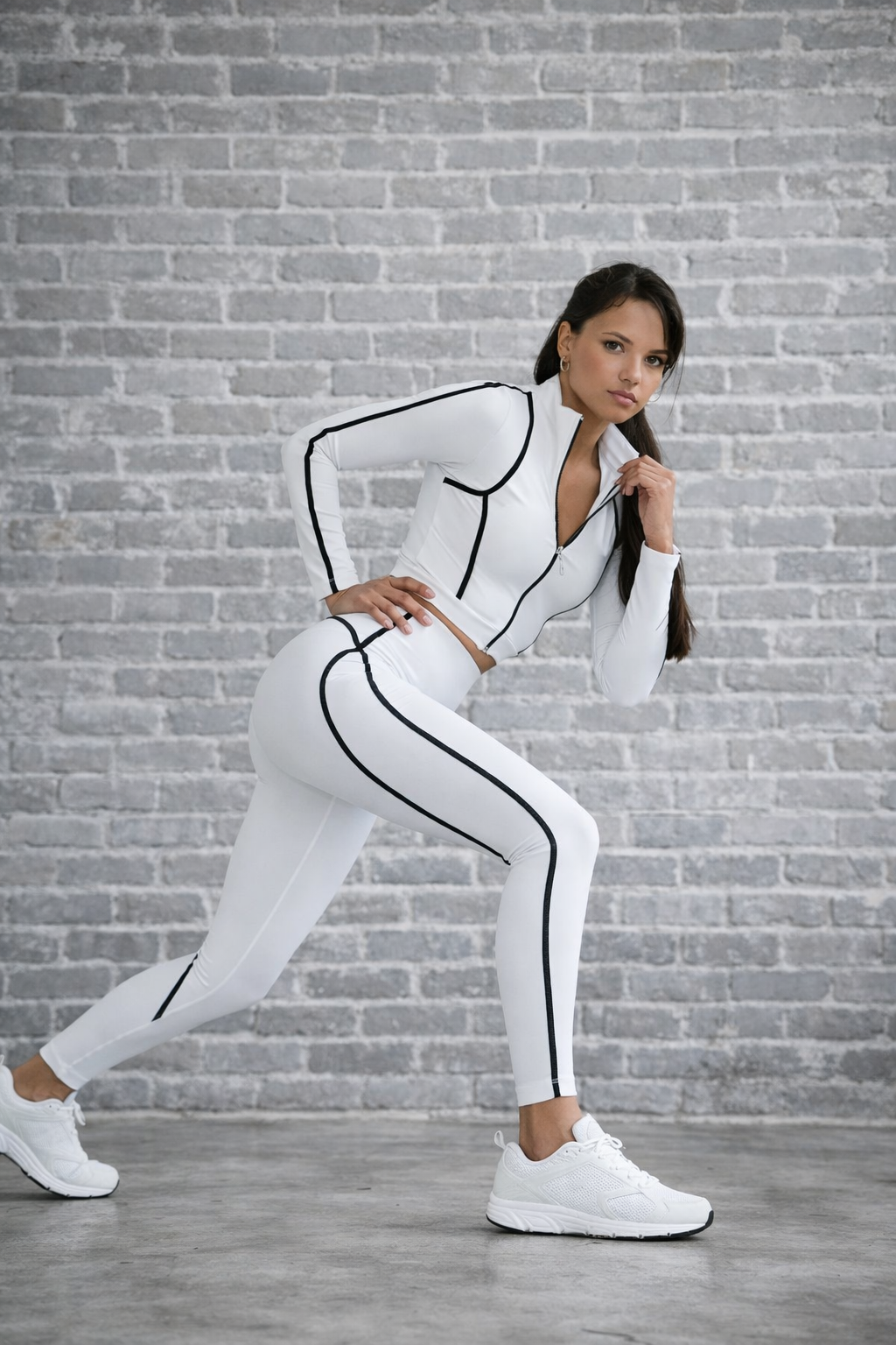 Femme Motion Edge Line Leggings  White
