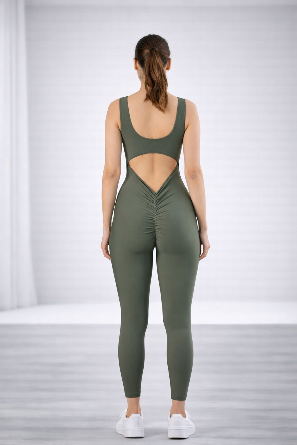 Femme Motion Sculpt Jumpsuit Khaki