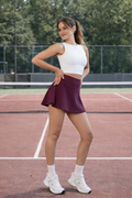 Femme Motion Ace Tennis Skirt Deep Burgundy